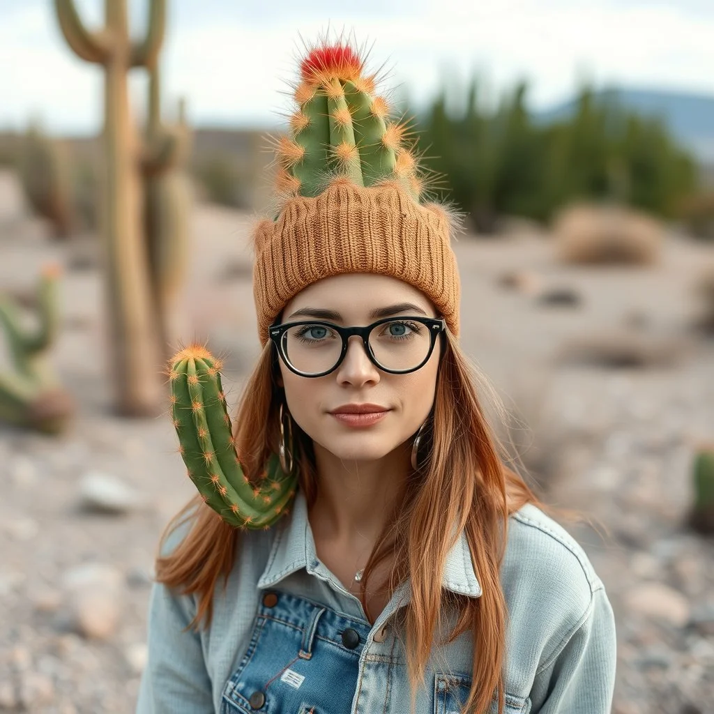 wearing a cactus