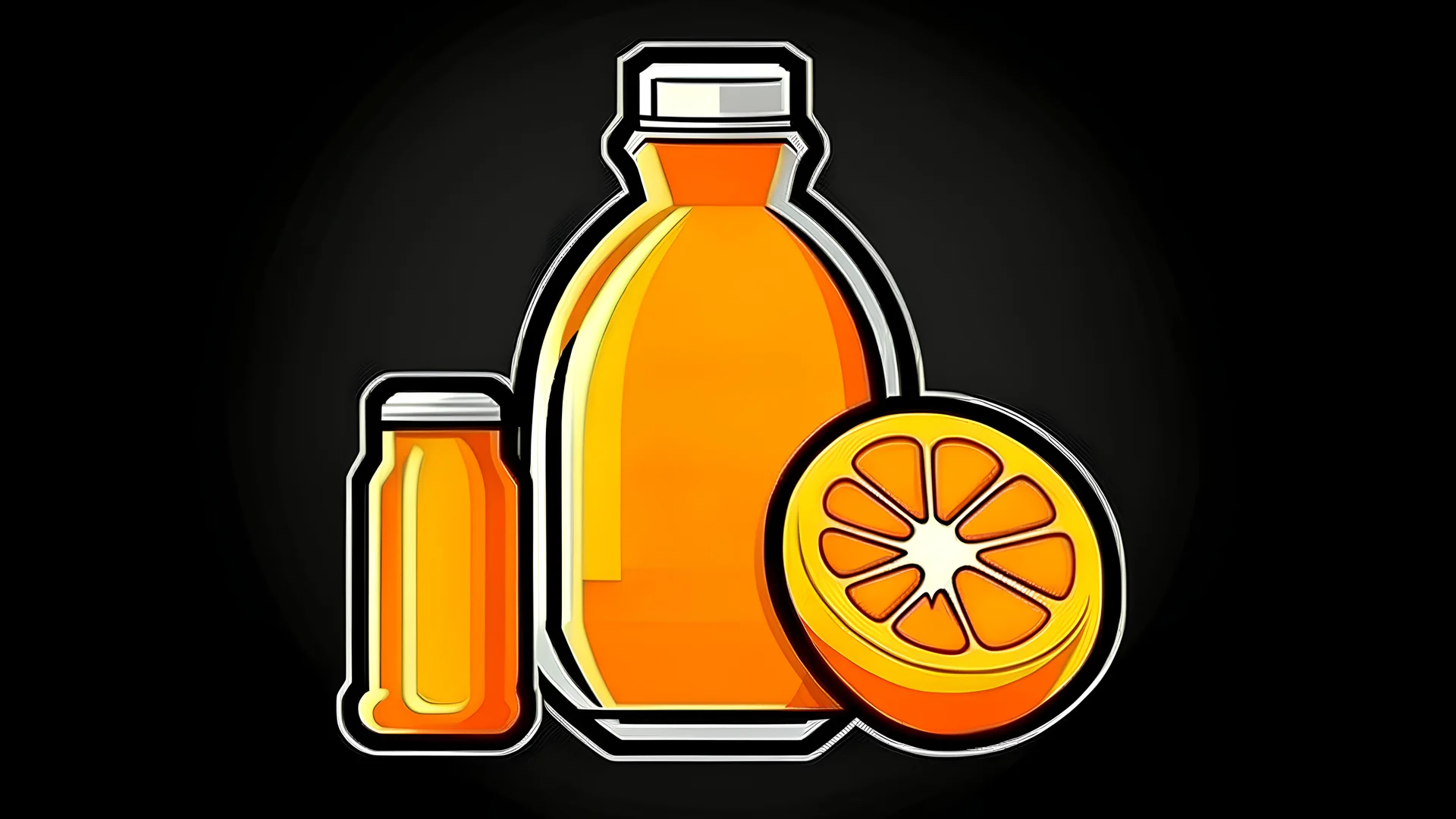 sport team logo with orange juice