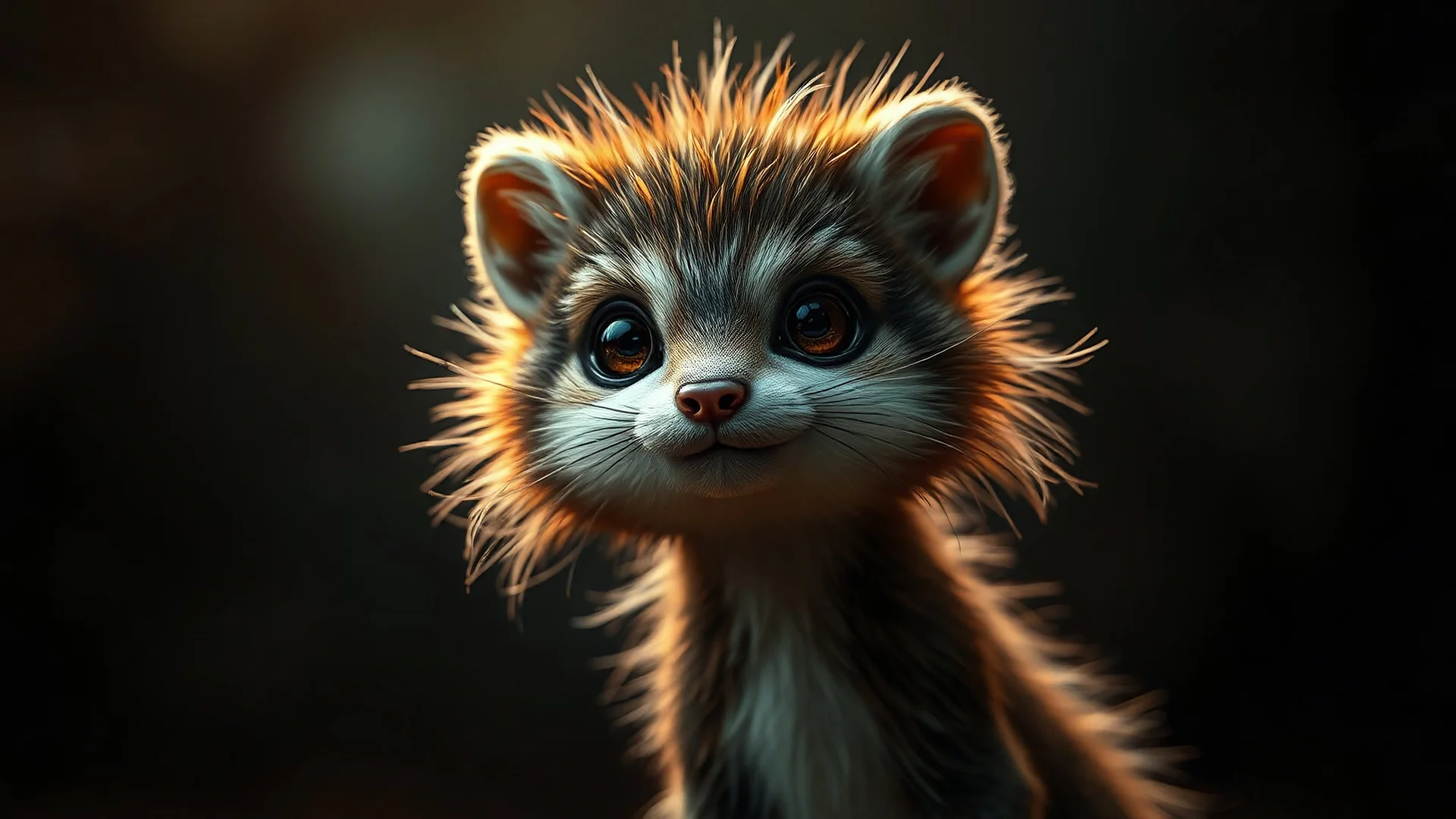 Strange, innovative, beautiful, unknown furry humanoid, exquisite body, striking fur, happy, intelligent, thoughtful, friendly, extreme characteristics, beautiful volumetric lighting, attractive composition, photorealistic, bokeh blur, extremely detailed, chiaroscuro