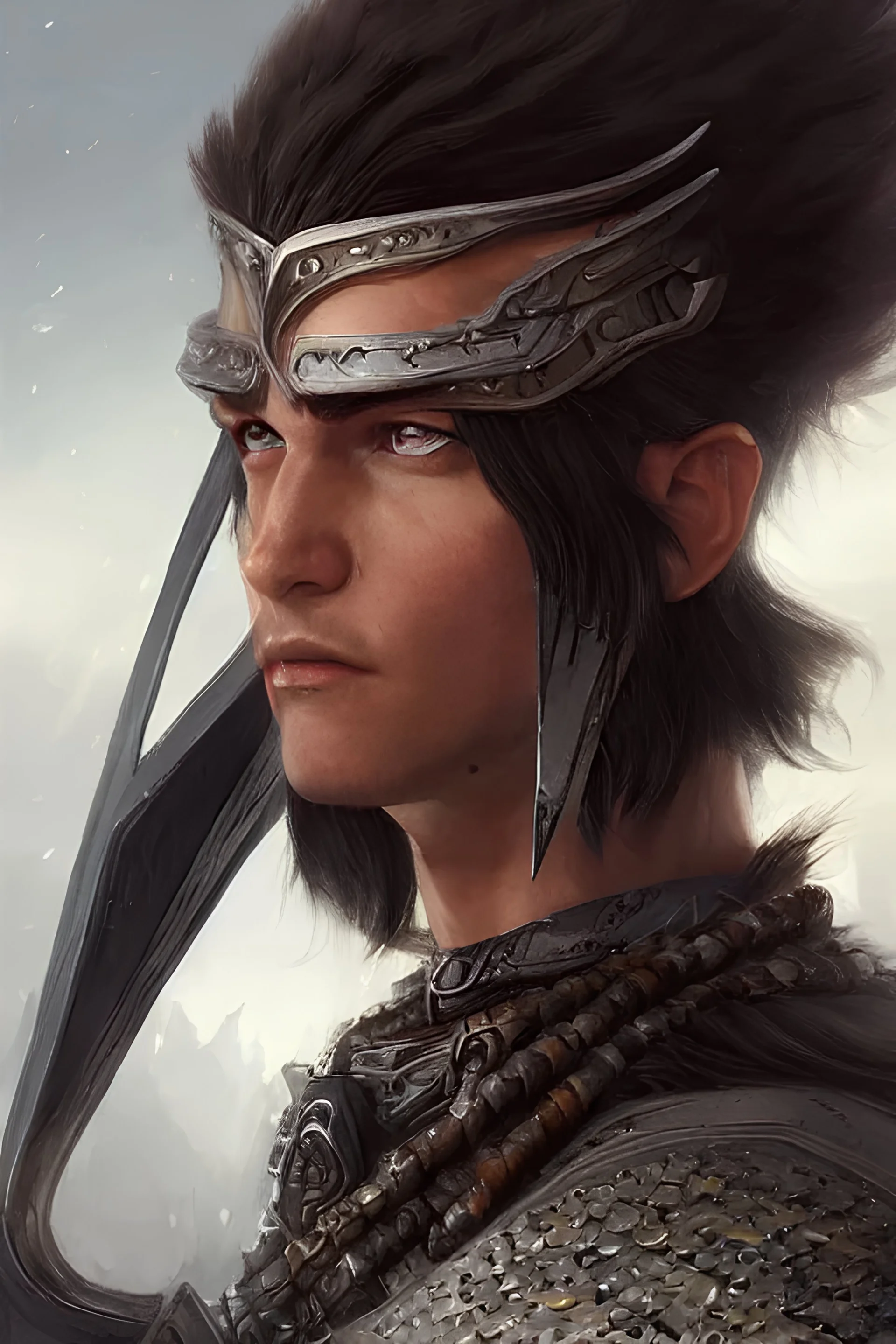 dacian fighter with falx, d & d, fantasy, portrait, highly detailed, headshot, digital painting, trending on artstation, concept art, sharp focus, illustration, art by artgerm and greg rutkowski and magali villeneuve