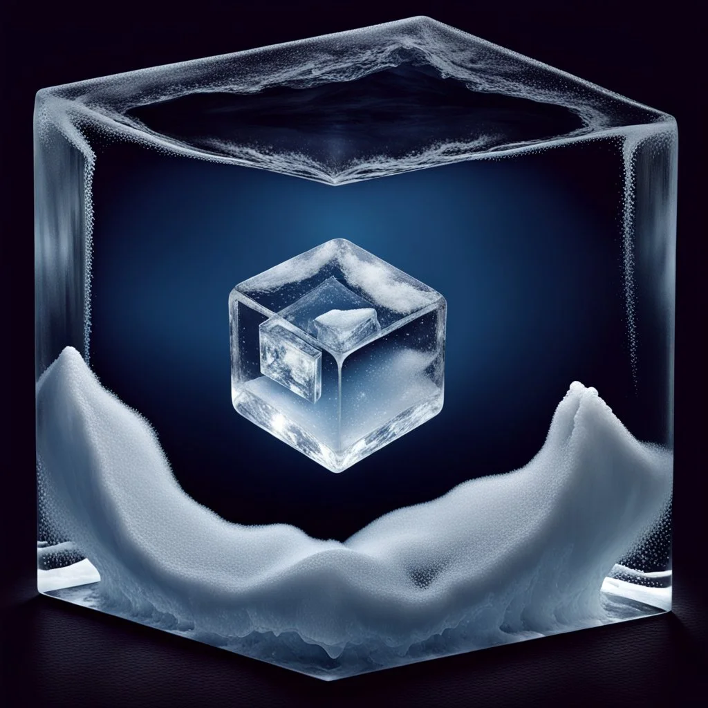 A WORLD INSIDE A CUBE OF ICE