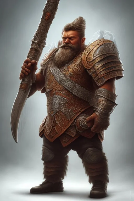 Zaprodan, the 'Thunder Drummer' is depicted as a short and stout man, thick and barrel-chested. His arms strong from swinging his hammer all day. His armor is blue steel, detailed in a deep orange color. He has a fire red Mohawk and beard. He wields a battle axe of great power. It has been lost for centuries. He is a god quick to laughter and celebrating, drinking ale and toasting to his mighty deeds with his allies