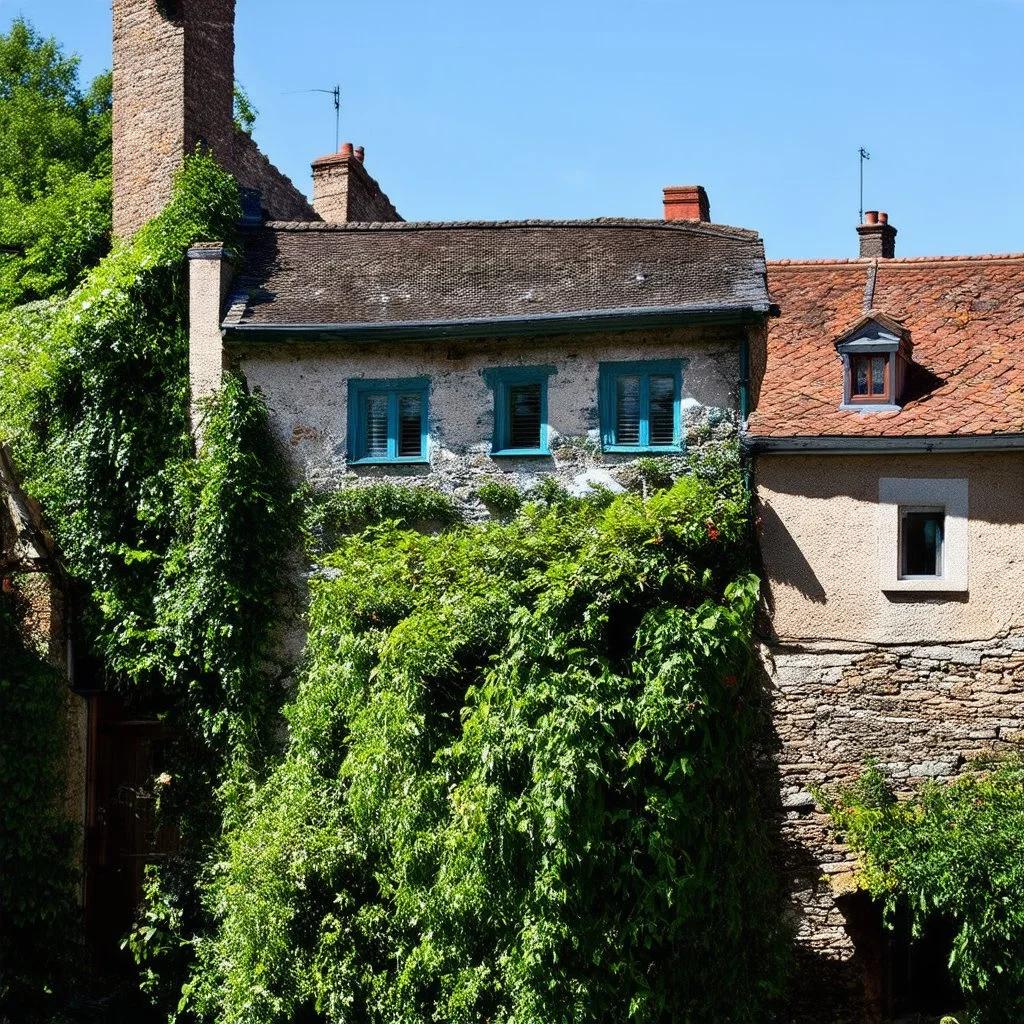 An odd village, details of the houses very accentuated, Hasselblad h6d400c