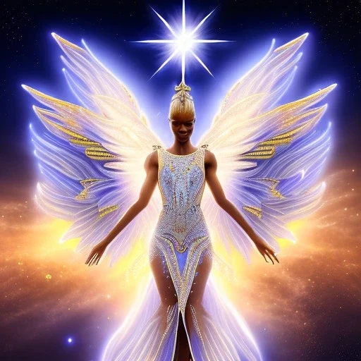 African crystal angel palace ! soft background | god rays | intricate | elegant | galactic landscape | highly detailed | illustration | depth of field, luminosity, ultra sharp focus, ultra high definition