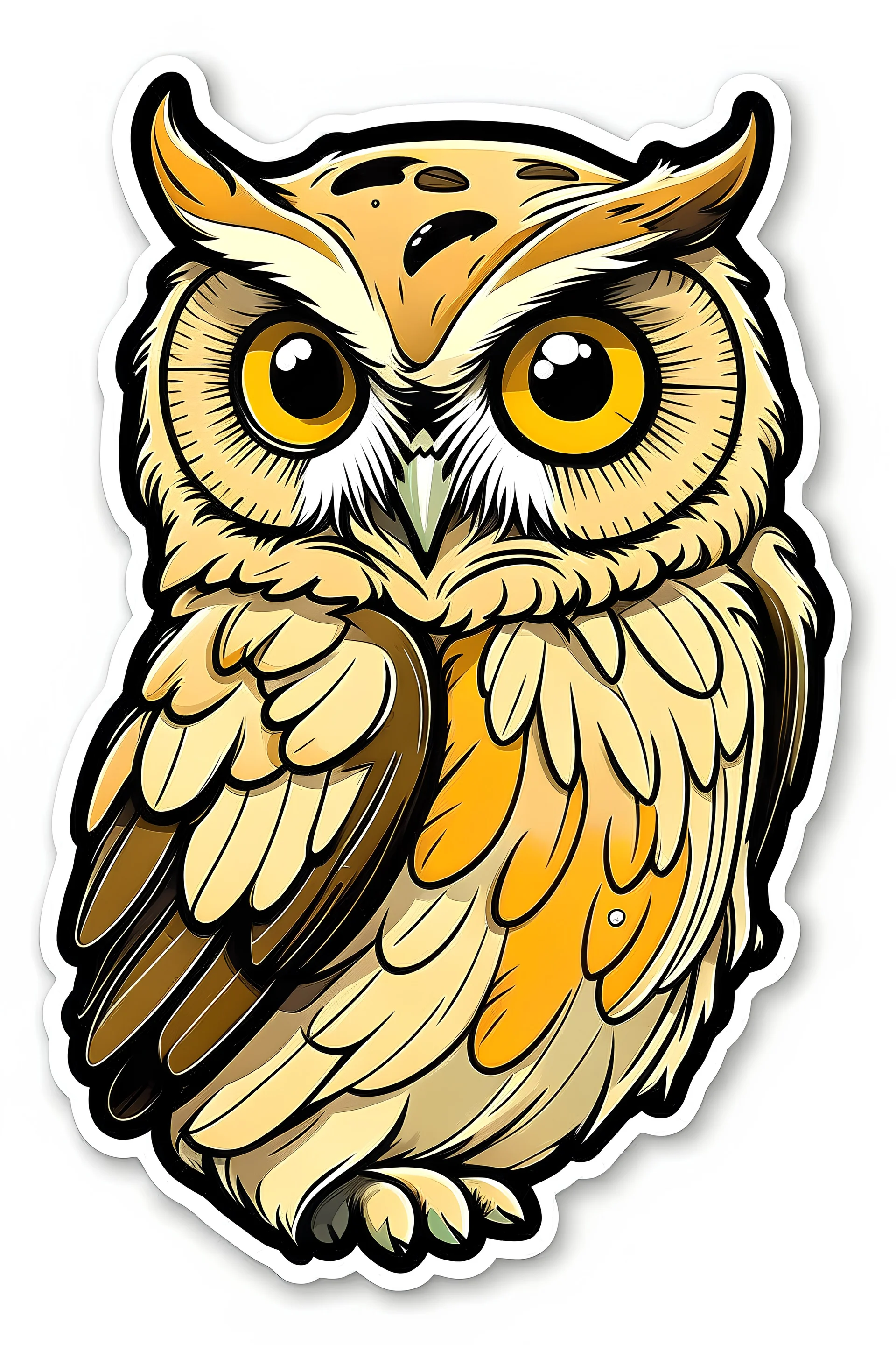 Owl sticker