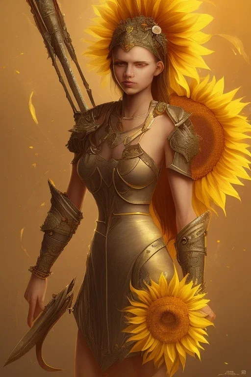 sunflower goddess warrior