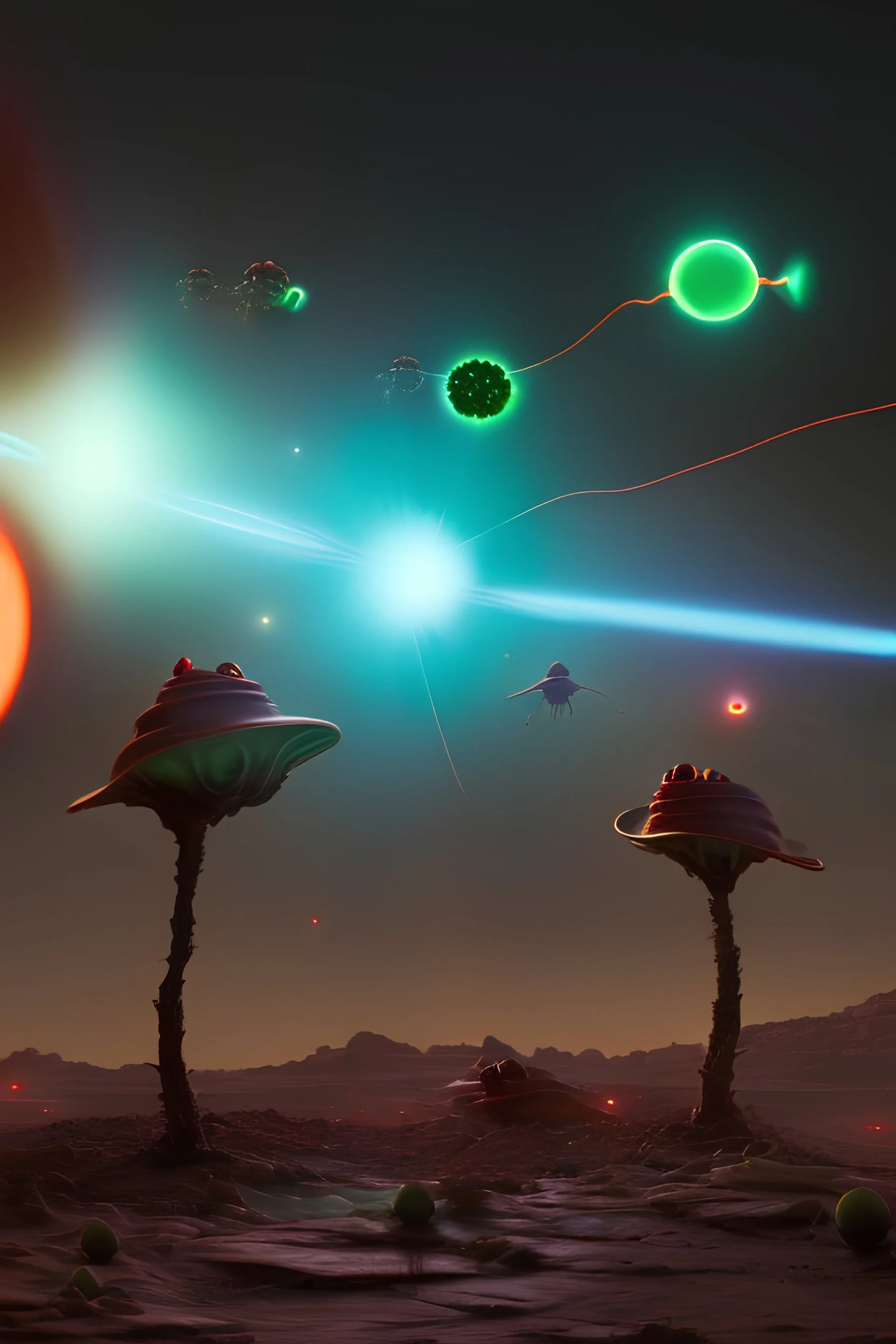 Raging Martians invading Venus using x-ray guns