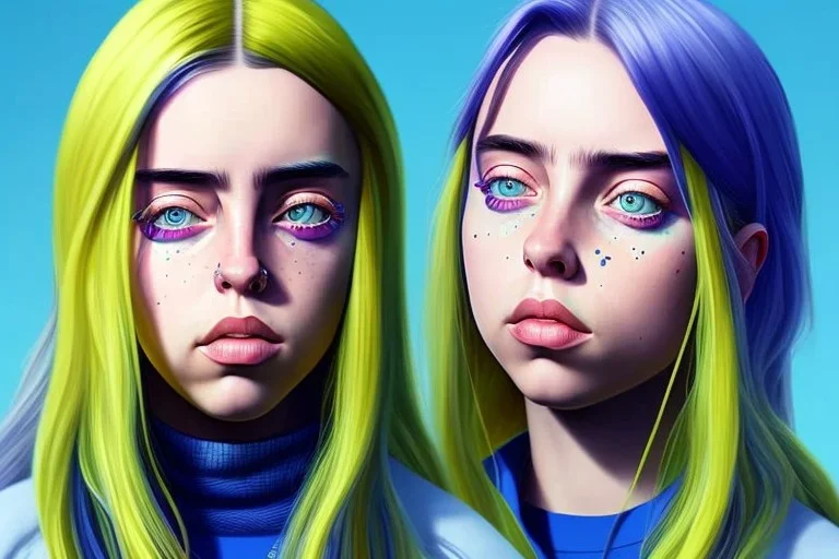 Billie Eilish, photorealistic, 8k