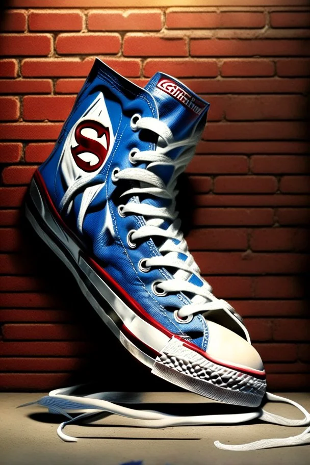 A converse sneaker, superman all over sneaker