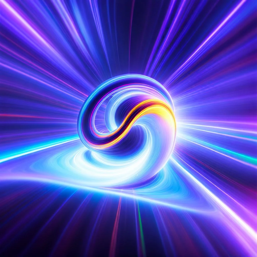 infinity symbol brightly coloured ∞ moving at warp speed, colours from infinity flowing through image with speed, DSLR with a 80mm lens, set to f/16 and a slow shutter speed of 1/15s, striking, chiaroscuro, dramatic, captivating, powerful, fantasy, beautiful, octane render, 16k post-production, artstation: award-winning: atmospheric: commanding: fantastical: clarity: ultra quality: striking: brilliance: stunning colors: amazing depth; lens: f/11, 35mm