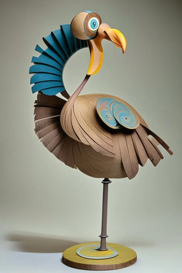 a whirly gig shaped like a dodo bird