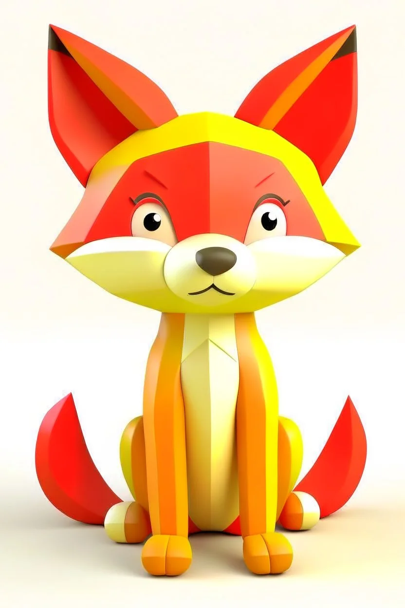 Fox cute 3D
