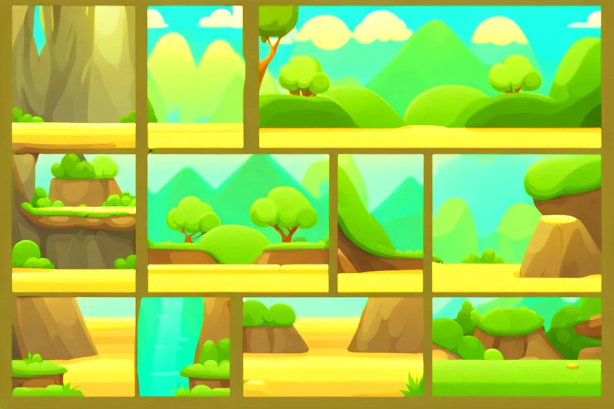 HORIZONTAL 2D GAME BACKGROUNDS