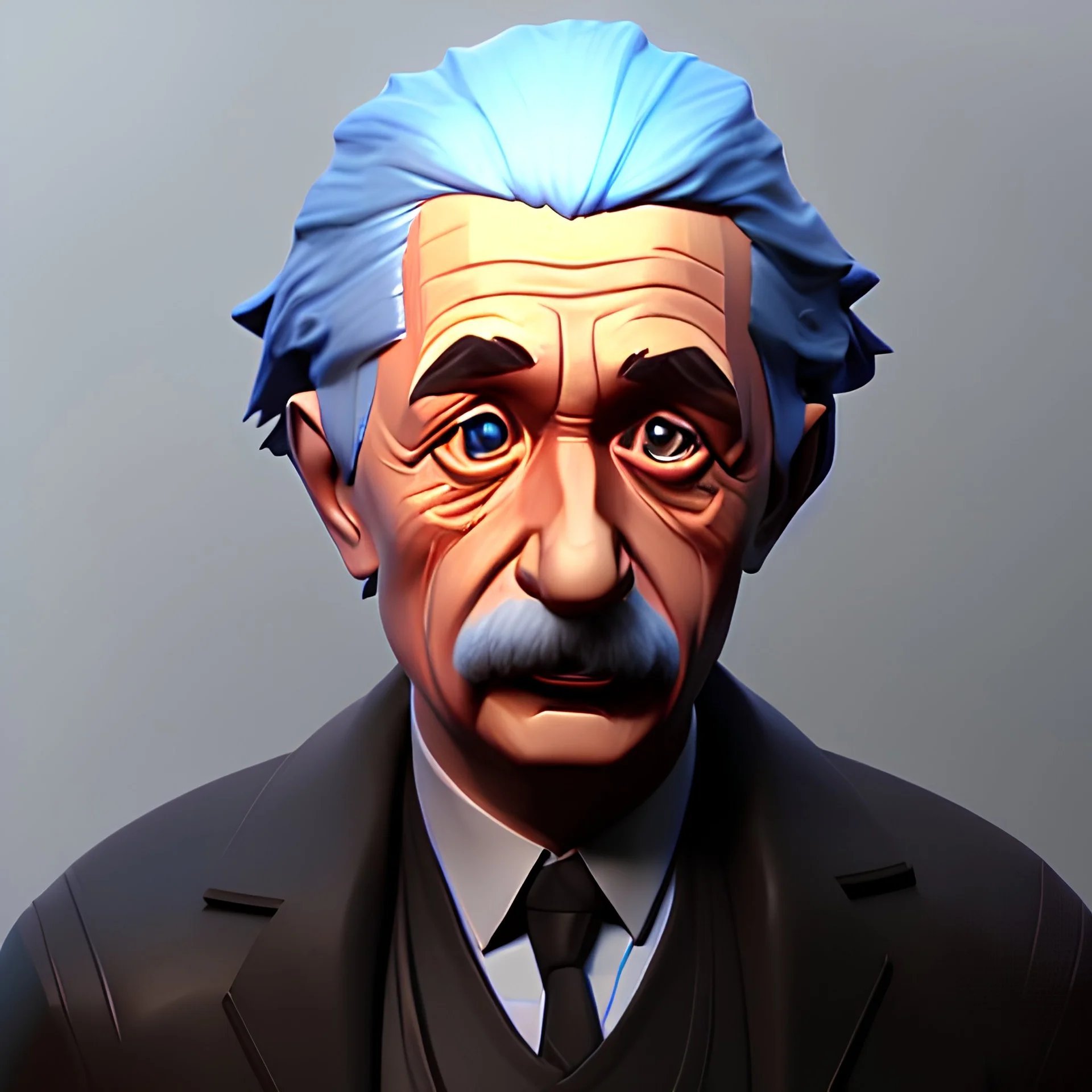 Albert Einstein 3d