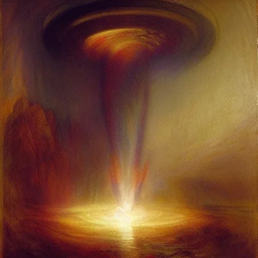 Alien Abduction painted by William Turner