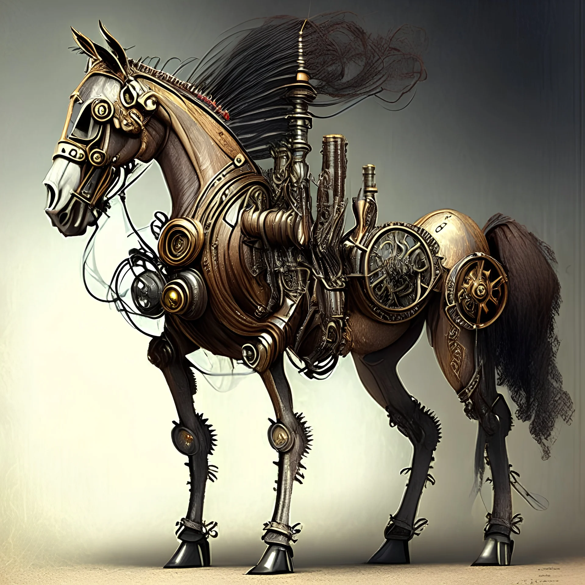centaur steampunk style