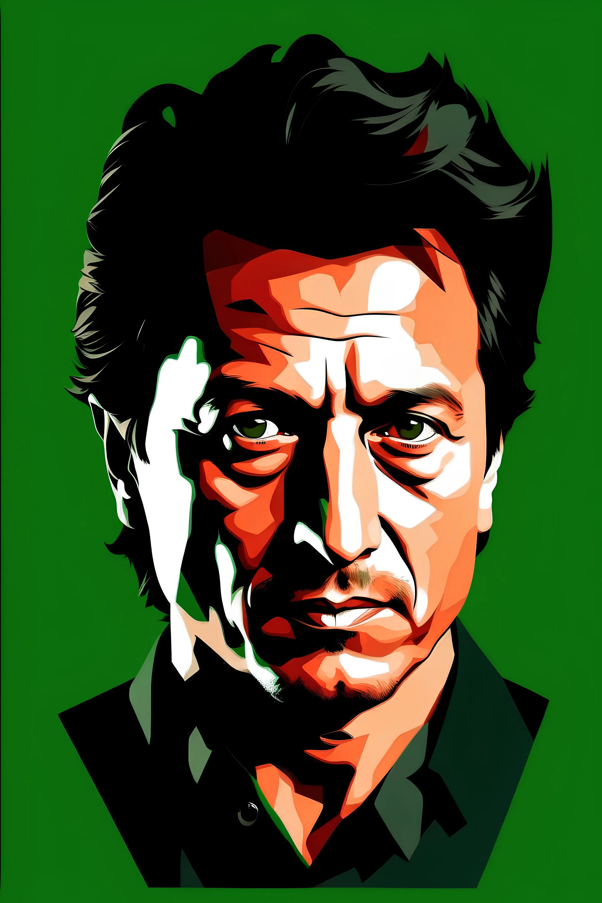 vector image of imran khan