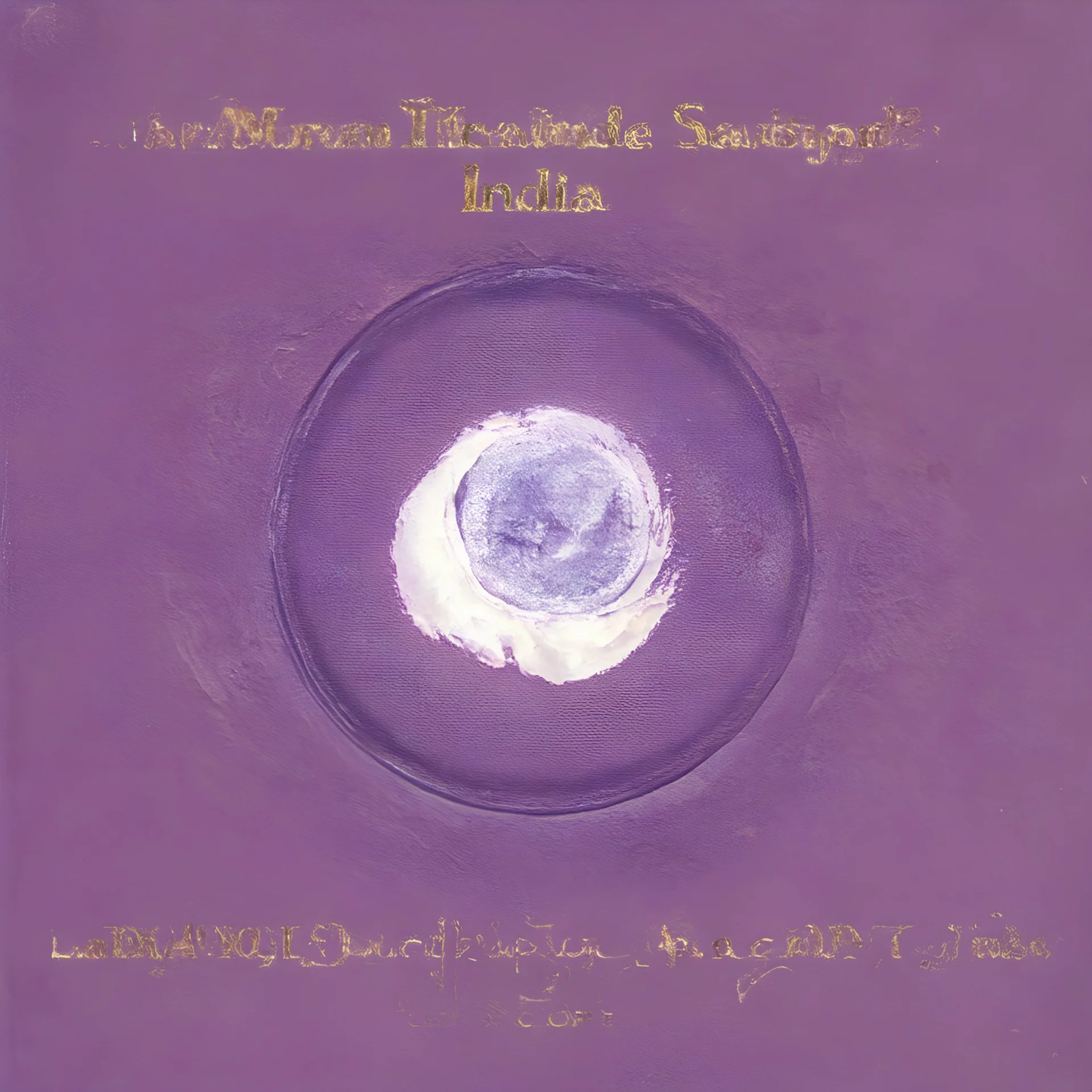 old cd cover with purple india