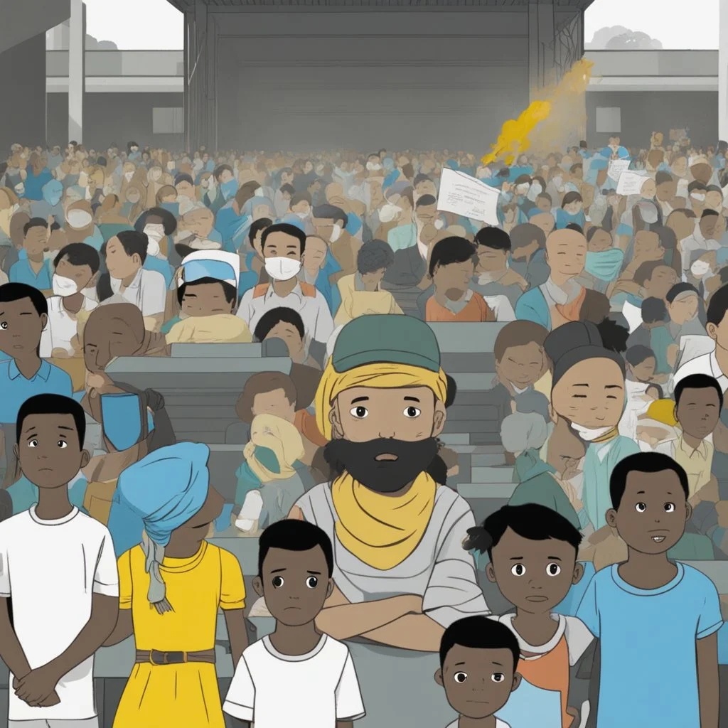 **Content Art:** A powerful PSA uses animation or motion graphics to depict the chaos that ensues when humanitarian laws are not upheld during a disaster. The PSA (by UNDP) emphasizes the importance of respecting civilian rights and ensuring everyone receives the help they need. **Appearance:** Each of these gender neutral art ideas is designed to shed light on the critical work done by various organizations in disaster management and relief operations. They aim to foster a deeper understanding