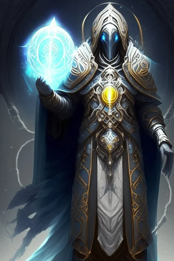 ancient prophet archmage celestial armor faceless hard armor demigod being manyhands