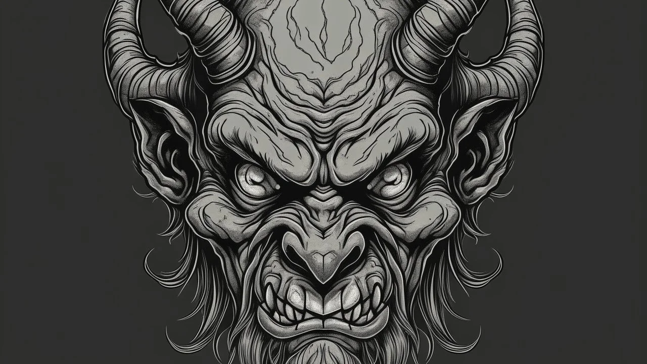 وجه الشيطان الرمادي