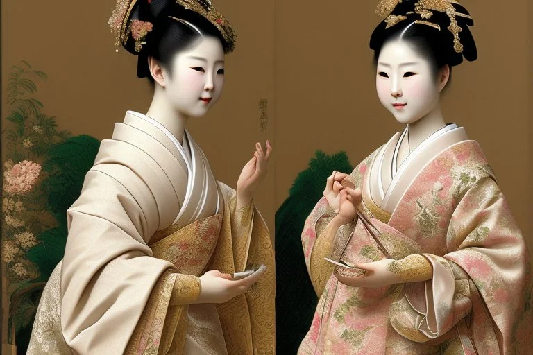 **Orientalism masterpiece of woman in geisha clothes interior is hyper detailed --ar 13:10 --v 5.1