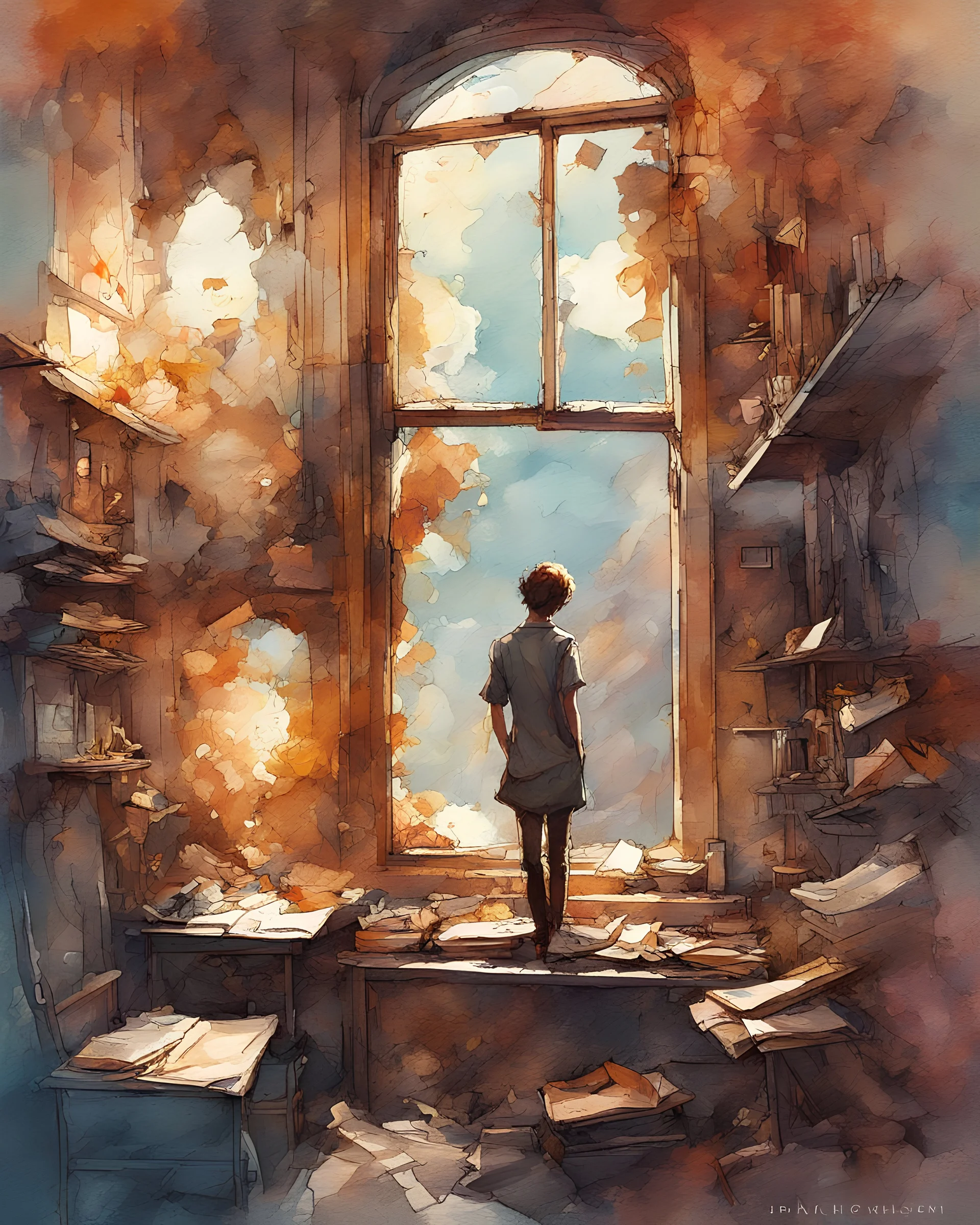 a collection of poems, a window into the world of fairy tales, a set of dreams, a light watercolor sketch, by Leonid Afremov & Benedick Bana & Atelier Olschinsky & Ian McQue