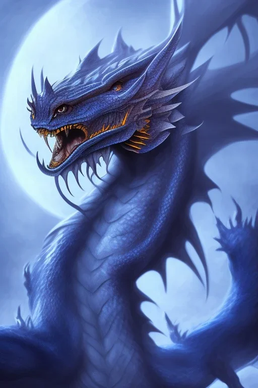 Ultimate Blue eyes withe dragon in the darkness