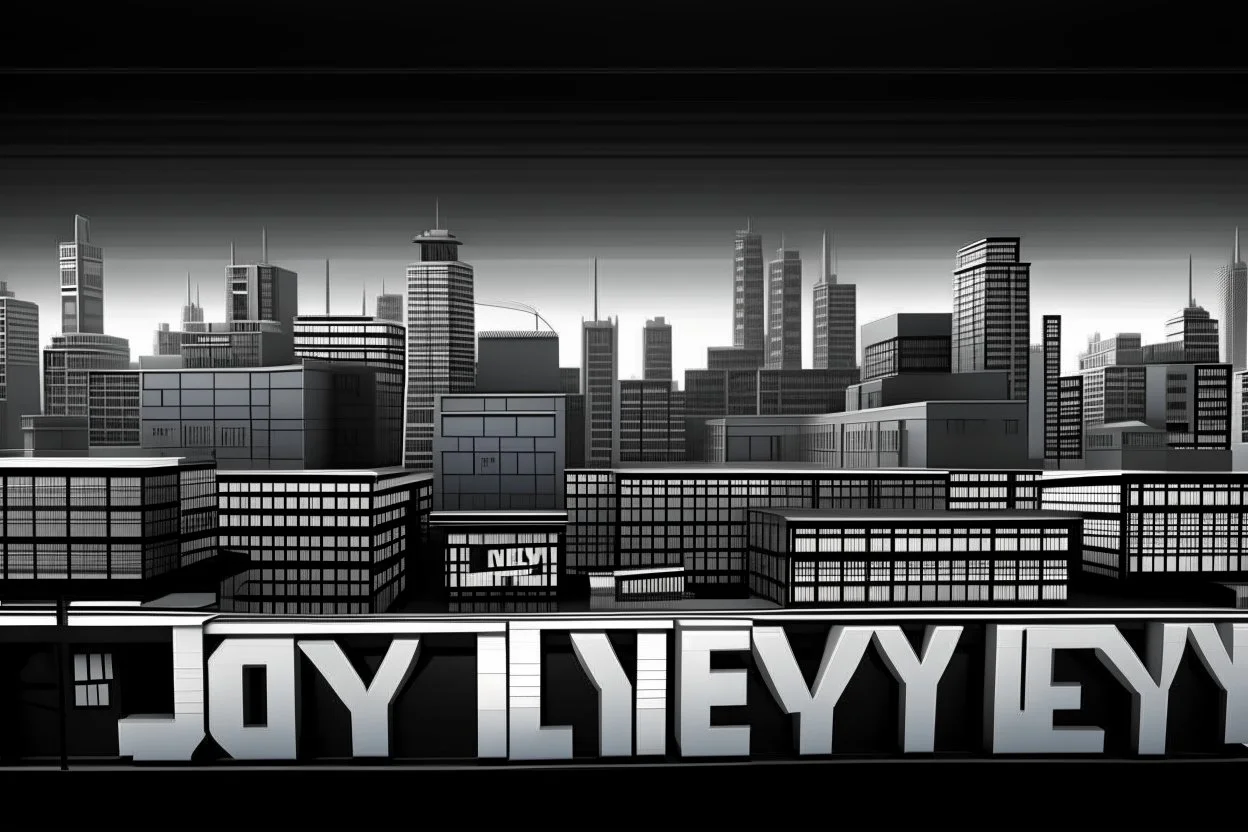 greyscale cityscape; many large white billboards populate the city with black block lettering with single word text "OBEY", or "REPRODUCE", or "CONSUME", or "BUY", or "SLEEP", 'They Live' movie by John Carpenter movie still, modern movie city panorama aesthetic, concept art
