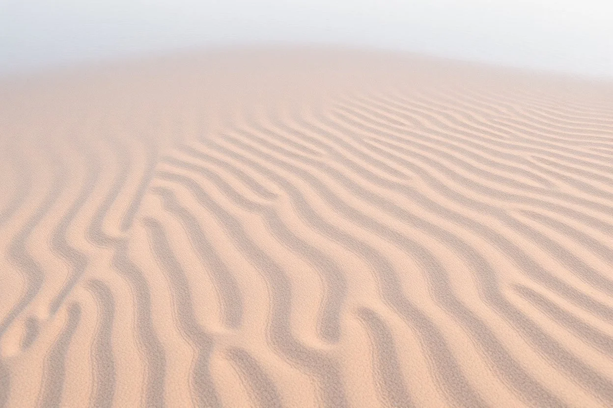 wavy rippled beach sand