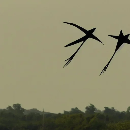  pterosaurs flying in the sky