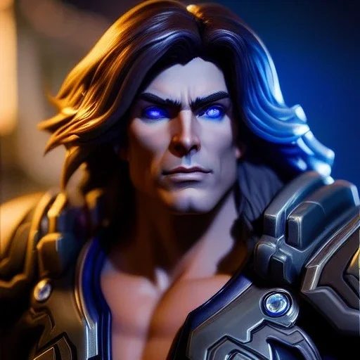 Ultra detailed fullbody Portrait in oil on canvas of heroes of the storm -Varian,extremely detailed digital painting,intense stare, extremely detailed face, crystal clear eyes, mystical colors ,perfectly centered image, perfect composition, rim light, beautiful lighting,masterpiece ,8k, stunning scene, raytracing, anatomically correct, in the style of Steve Jung and robert e howard and Wizyakuza and Ohrai Noriyoshi and Simon Bisley and uncannyknack.