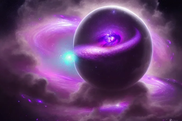 purple galaxy monster that has taken over the universe