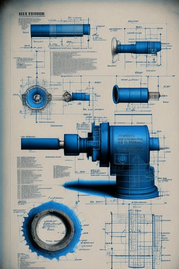 blueprint of angle grinder