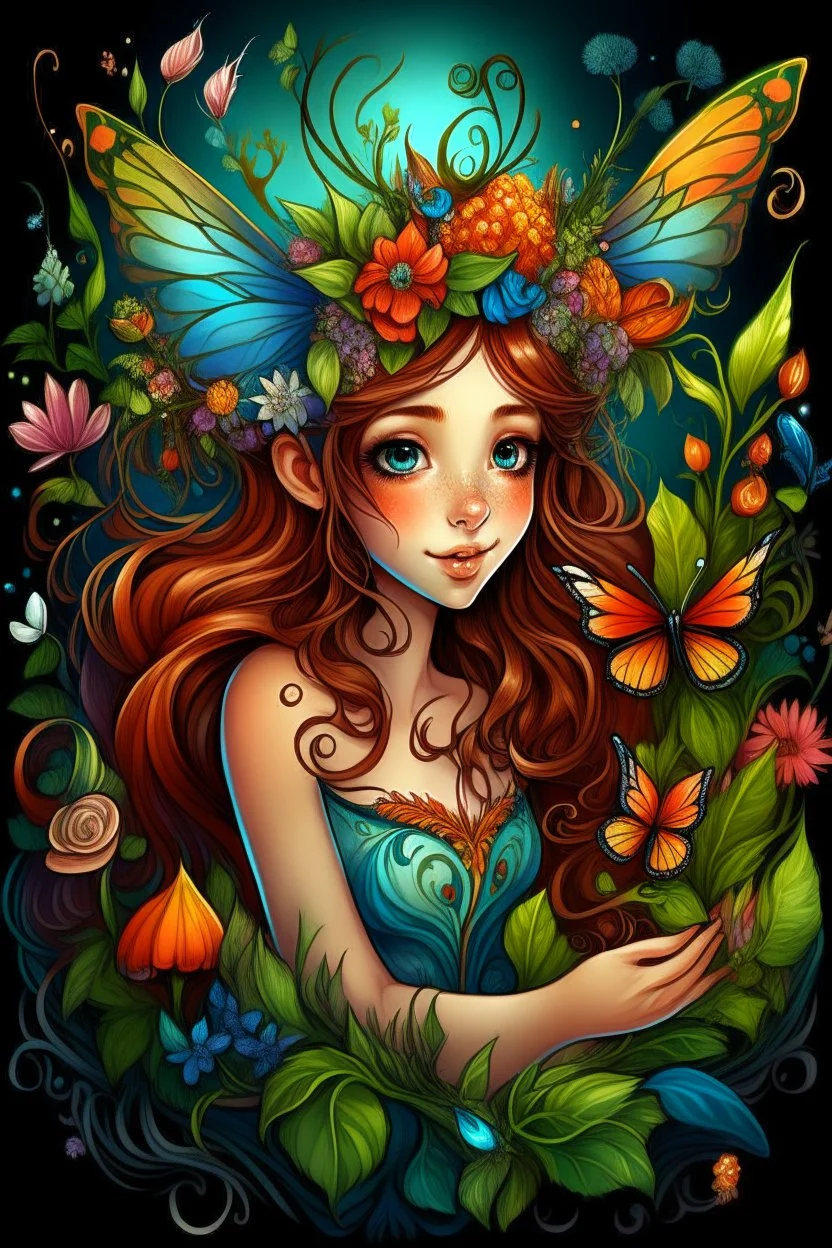 enchanted cute fairies ,adult book cover