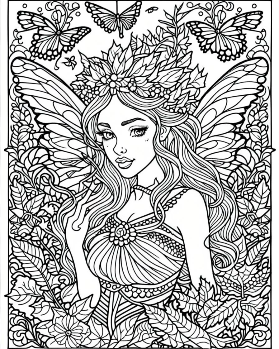 fairy coloring page