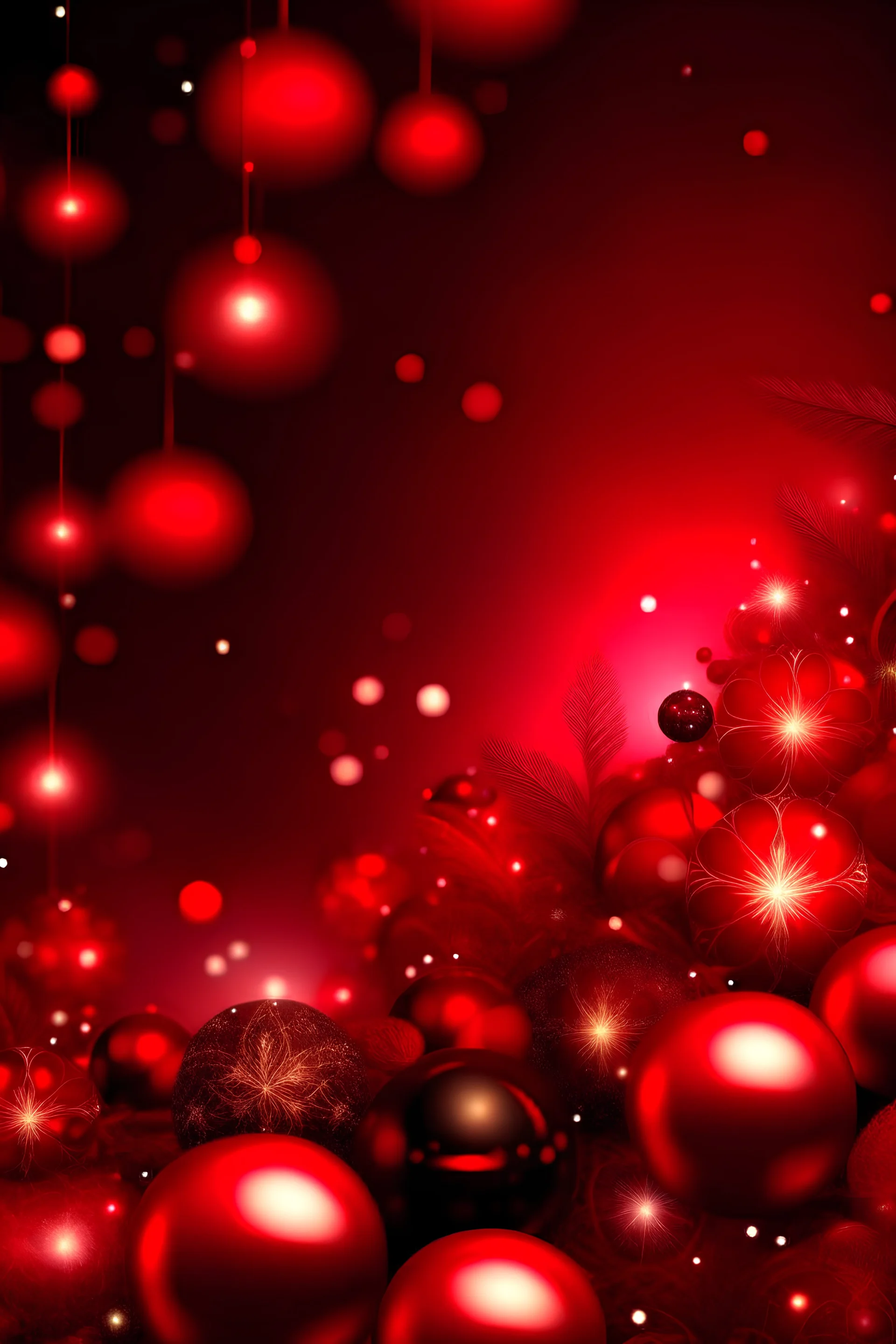 Christmas background from red heaven