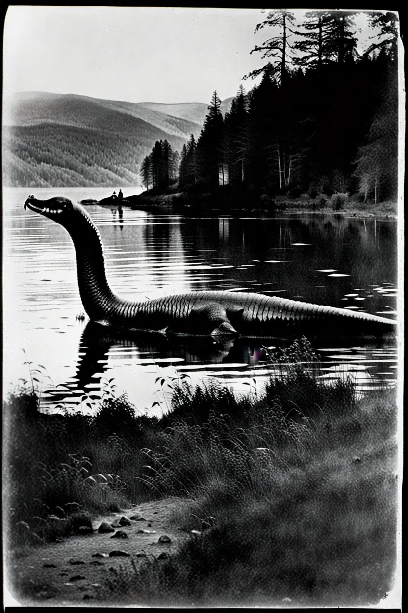 1890s Photograph of the Loch Ness Monster
