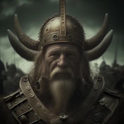 an old viking sitting on a zombie horse, scary, steam punk, realistic, made in octane, cinematic, ultra-realistic, extremely detailed octane rendering, 8K, VRAY Super Real ar 2:3, dof photorealistic futuristic 50mm lens hard lighting dark gray tintype photograph, realistic lighting, sepia color