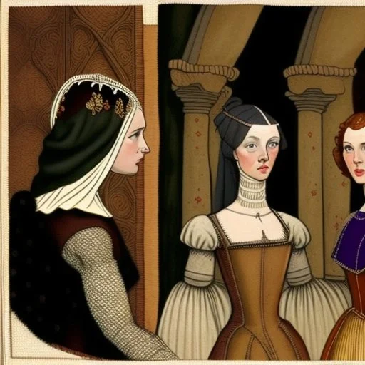 Life in the Middle Ages: The dames (noblewomen) were not generally involved in political matters and were in charge of the servants. They did not go outside much, as they wanted their skin to remain pale because dark skin was associated with the women who worked the land.