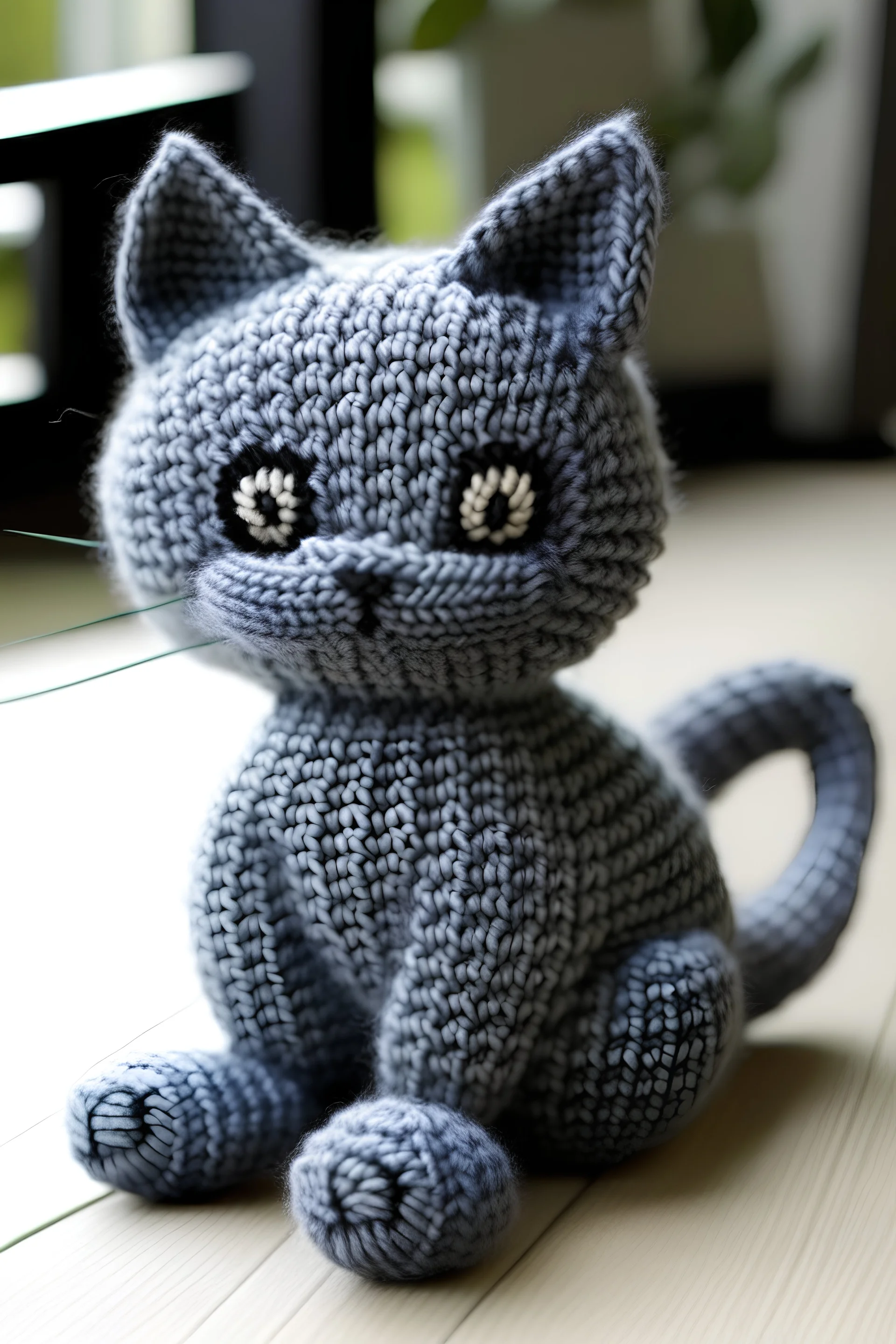 Crocheted cat