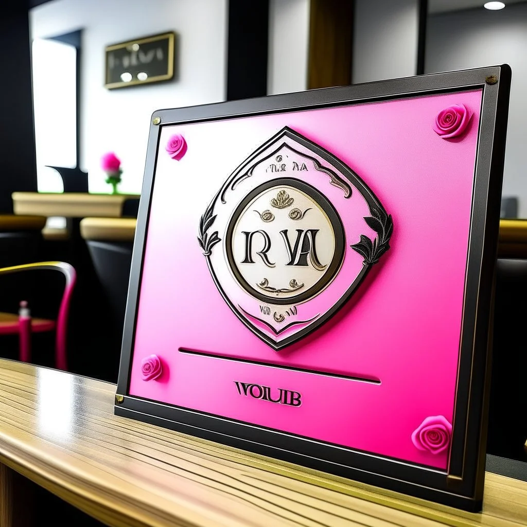 placa rosa vip de un club