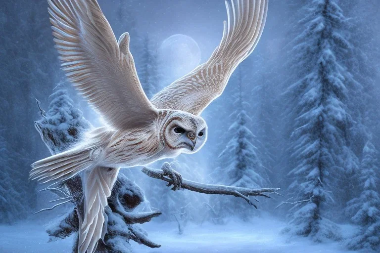 snow winged OWL