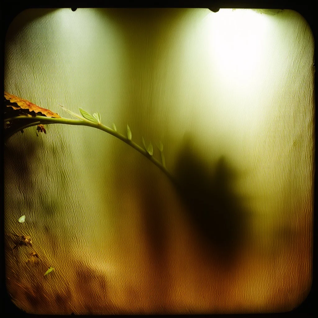 A daguerreotype-style close-up image of a surreal background inspired by Hieronymus Bosch and Max Ernst, featuring twisted organic forms, decaying botanical elements, and strange vegetal growths that seem to pulse with unnatural life. The entire scene is bathed in soft, ambient lighting that creates an otherworldly atmosphere, with areas of deep shadow contrasting against the pale, spectral glow of the figures.