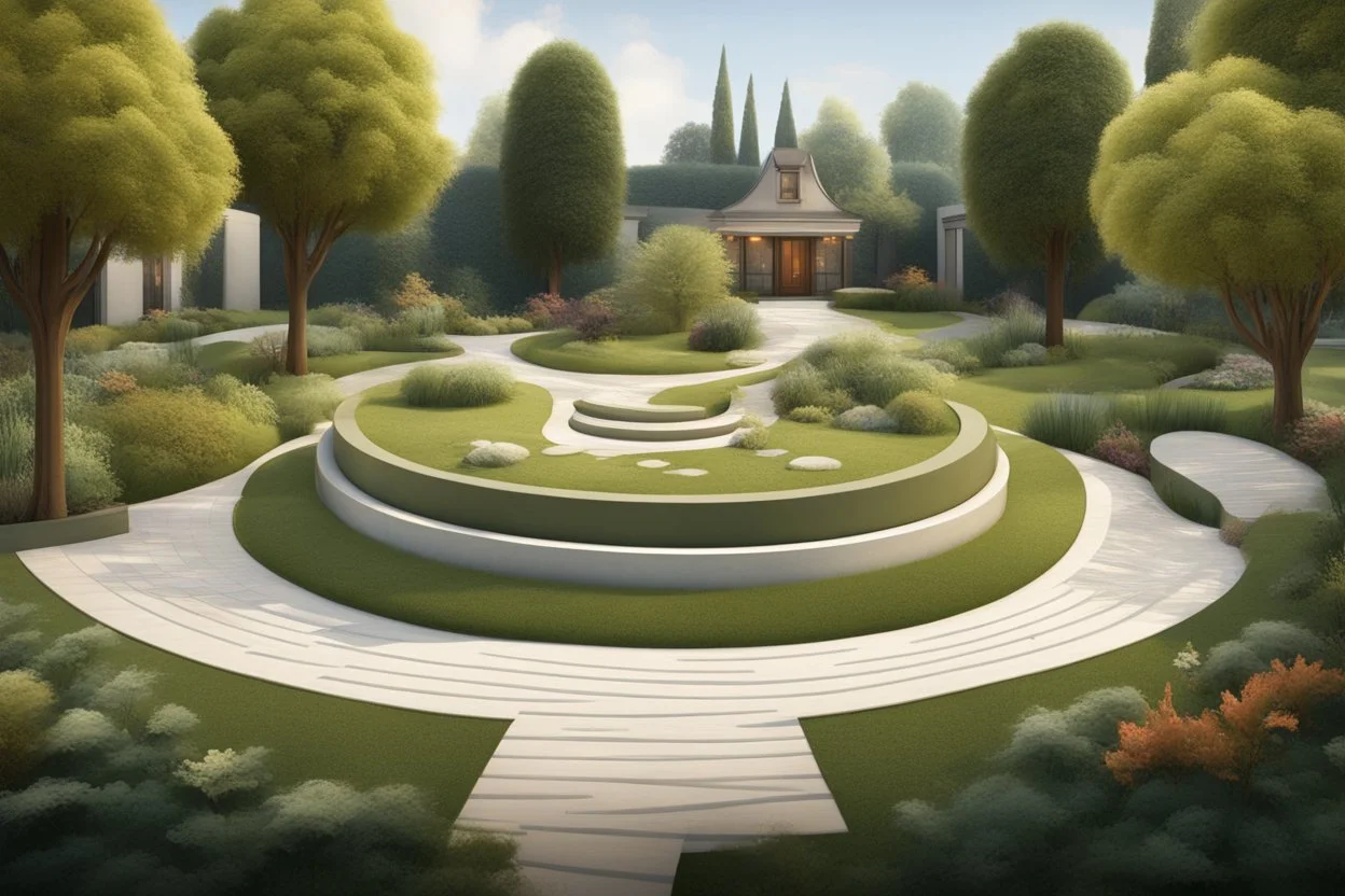 landscape design in the style of music and musicals
