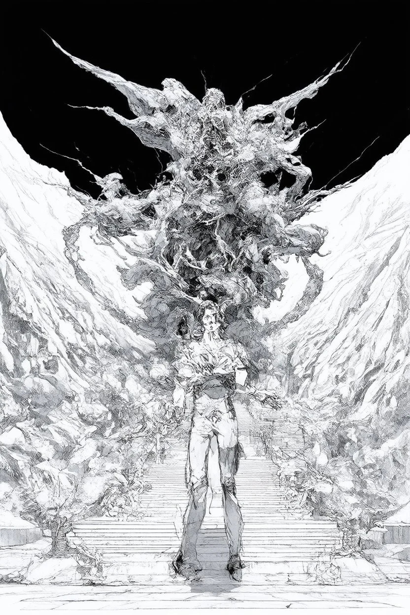 tom lee ethereum oracle of delphi seeing the future in the style of surrealism black and white