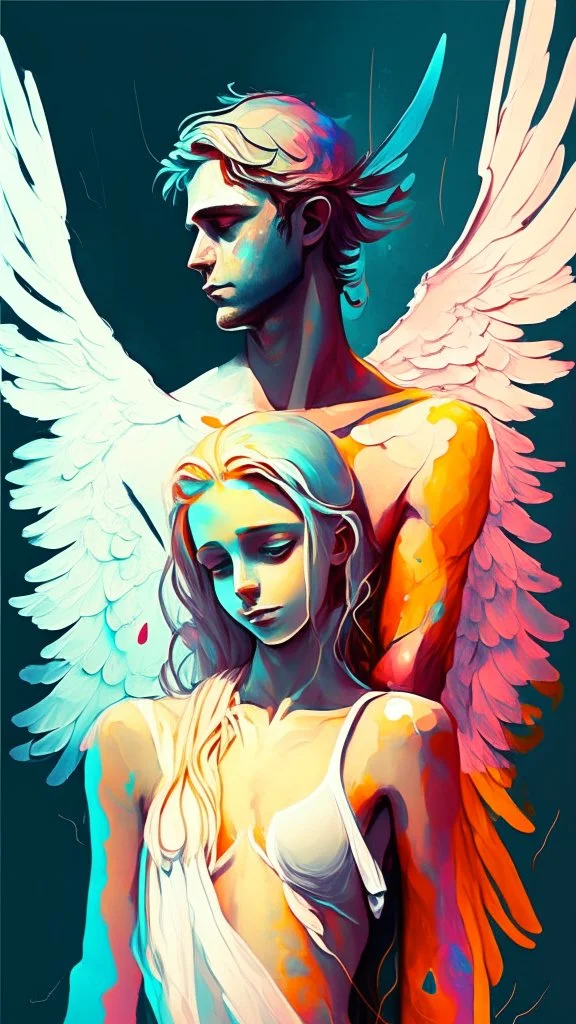 A angel couple more detail more colorful fix the mistakes included body