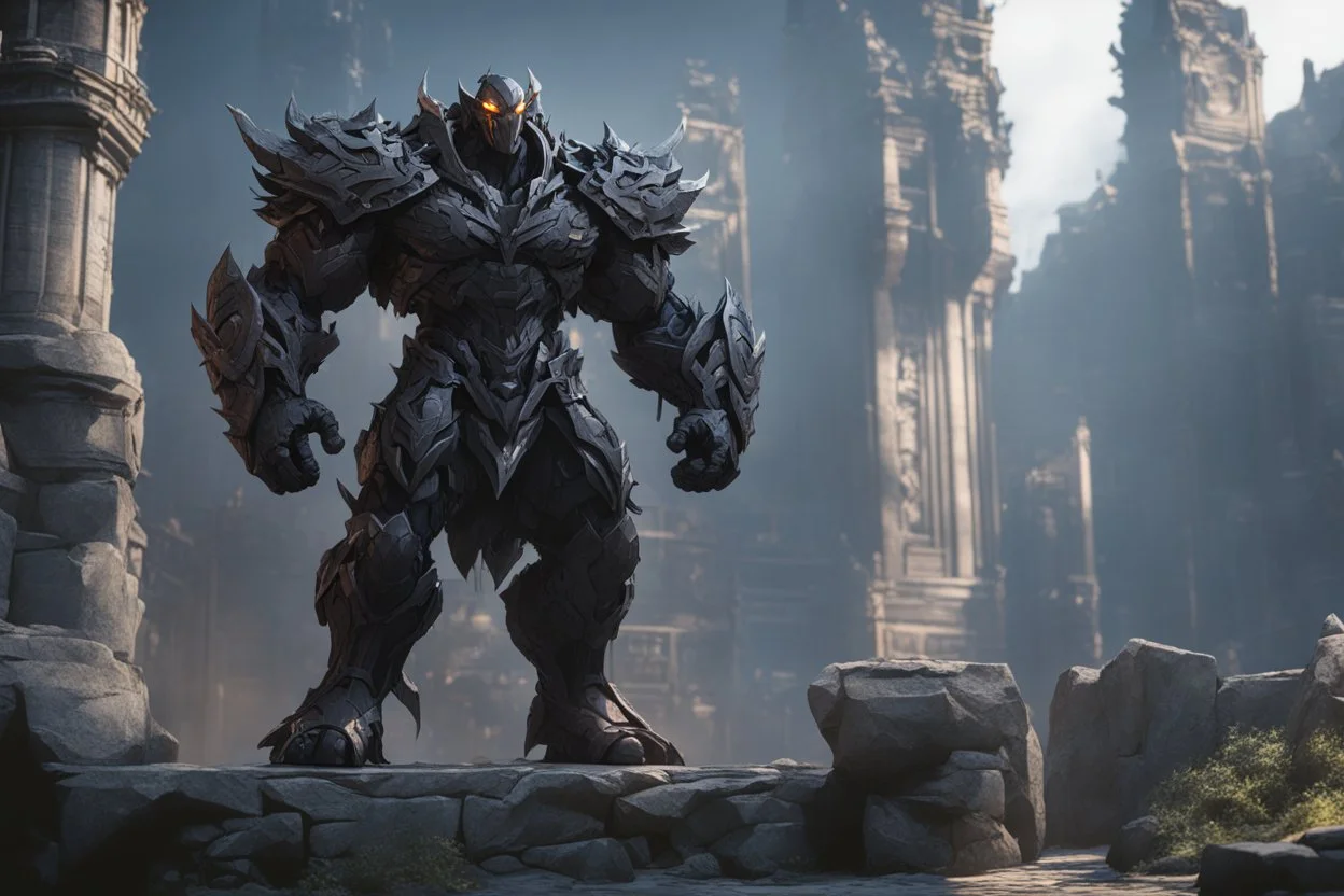 Golem with no eyes in 8k solo leveling shadow artstyle, venom model, no eyes, evil laugh smile, full body, apocalypse, intricate details, highly detailed, high details, detailed portrait, masterpiece,ultra detailed, ultra quality