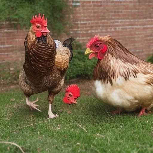 kernal sanders beating a chicken