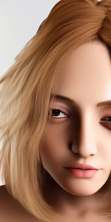 Full body portrait, 8k, hdd, highly realístíc, fully detailed-picture, inspired by jeff milton, beautiful model-postured. Beautiful face. Brown eyes, blonde hair